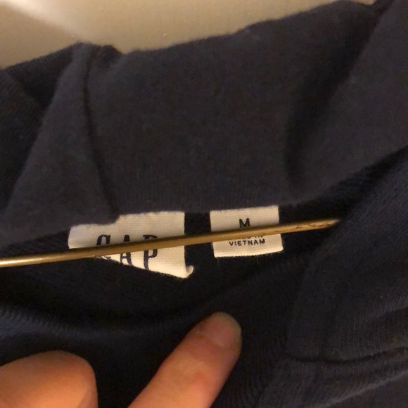 Gap pullover hoodie navy blue size medium - Picture 4 of 6